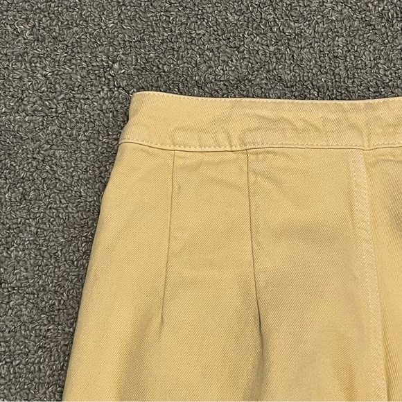 Weekday Jeans Womens Size 34 Yellow Wide Leg High Rise Cropped Vida Denim - Picture 9 of 11